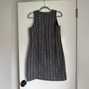 J. Crew Black and White Tweed Mini Dress